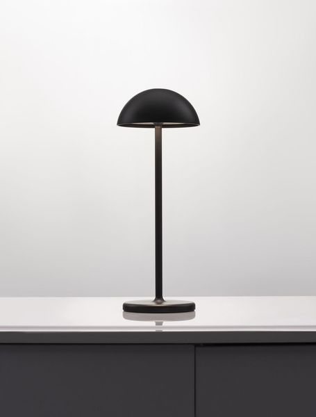 Nova Luce ROSE LED Tischleuchte Schwarz 1W IP54 Warmweiss 11,5x11,8x32cm 9281381