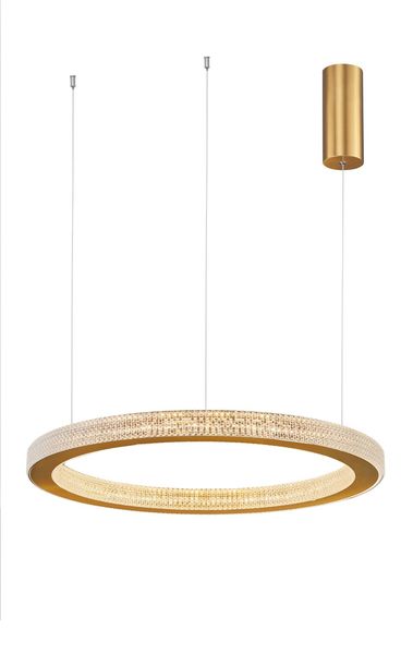 Nova Luce FIORE LED Pendelleuchte Gold 60W Warmweiss 120x60cm dimmbar 9285610