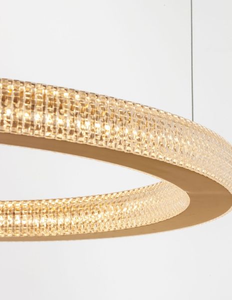 Nova Luce FIORE LED Pendelleuchte Gold 60W Warmweiss 120x60cm dimmbar 9285610