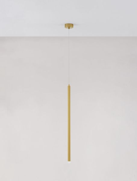 Nova Luce TRIMLE LED Pendelleuchte Gold 3W Warmweiss 150x2,5cm 9287919