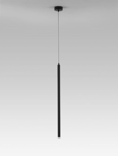 Nova Luce TRIMLE LED Pendelleuchte Schwarz 3W Warmweiss 150x2,5cm 9287921