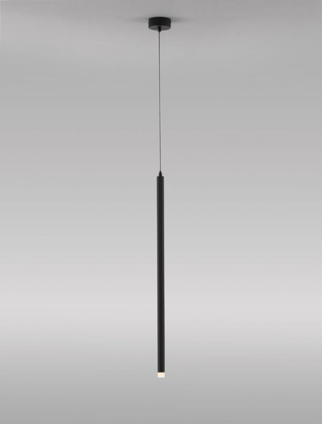 Nova Luce TRIMLE LED Pendelleuchte Schwarz 3W Warmweiss 150x2,5cm 9287921
