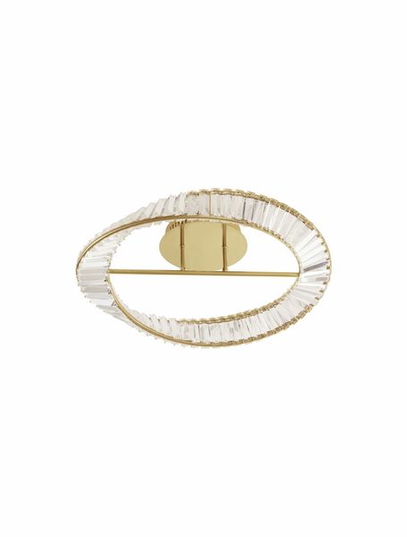 Nova Luce AURELIA LED Deckenleuchte Gold 35W Neutralweiss 15x60cm dimmbar 9333060