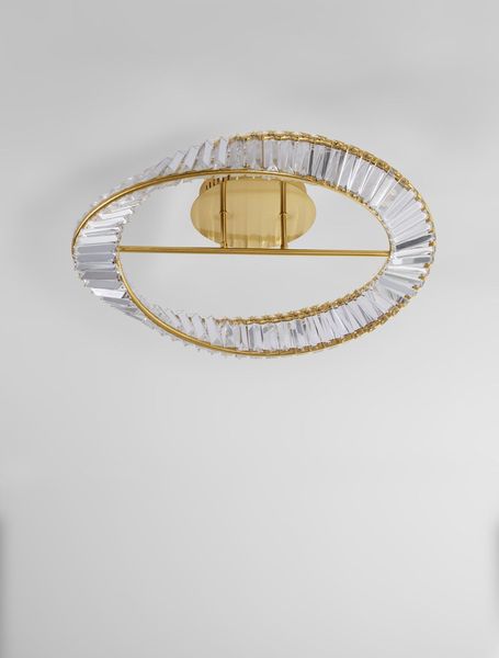 Nova Luce AURELIA LED Deckenleuchte Gold 35W Neutralweiss 15x60cm dimmbar 9333060