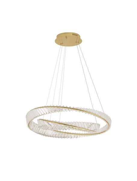 Nova Luce AURELIA LED Pendelleuchte Gold 72W Neutralweiss 150x80cm dimmbar 9333063
