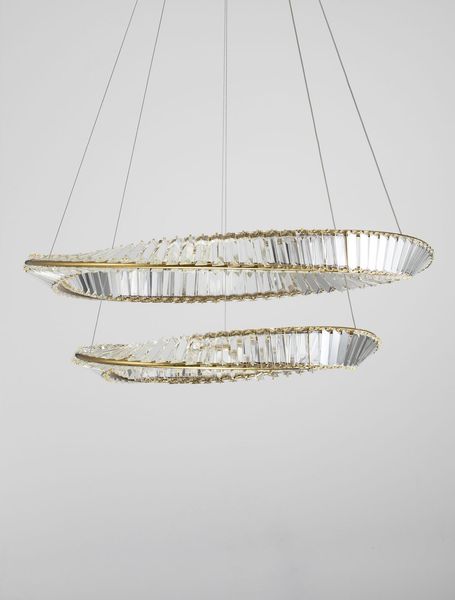 Nova Luce AURELIA LED Pendelleuchte Gold 72W Neutralweiss 150x80cm dimmbar 9333063