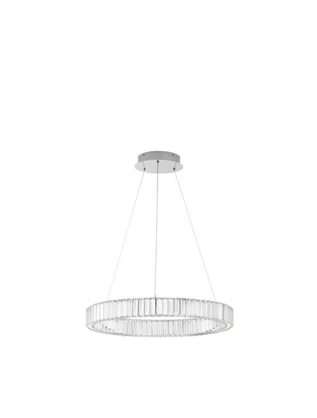Nova Luce AURELIA LED Pendelleuchte Chrom 41W Neutralweiss 150x60cm dimmbar 9333066
