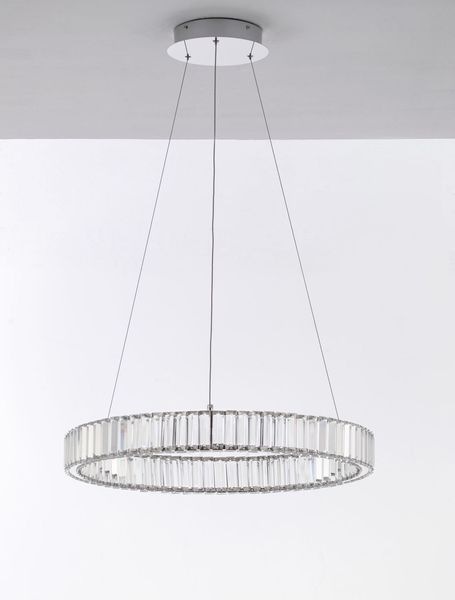 Nova Luce AURELIA LED Pendelleuchte Chrom 41W Neutralweiss 150x60cm dimmbar 9333066