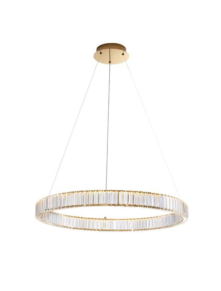 Nova Luce AURELIA LED Pendelleuchte Gold 47W Neutralweiss 150x80cm dimmbar 9333076