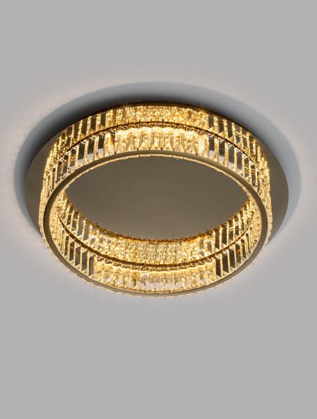 Nova Luce AURELIA LED Deckenleuchte Gold 29W Neutralweiss 12x50cm dimmbar 9333079