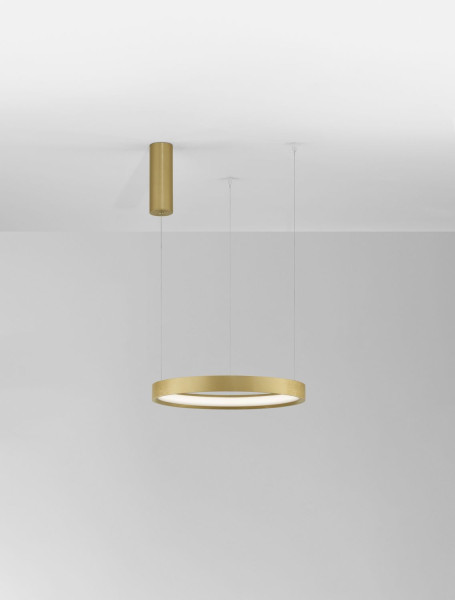 Nova Luce PERRINE LED Pendelleuchte Gold 22W Warmweiss 150x40cm dimmbar 9345615