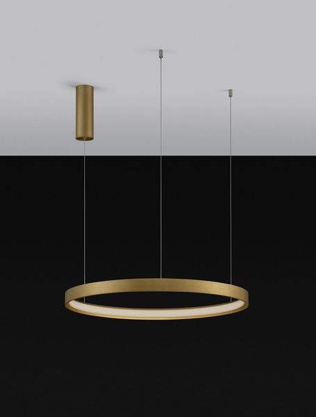 Nova Luce PERRINE LED Pendelleuchte Gold 40W Warmweiss 150x60cm dimmbar 9345619