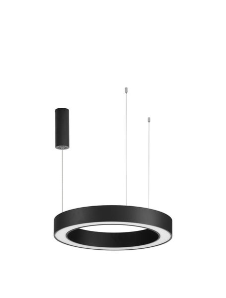 Nova Luce MORBIDO LED Pendelleuchte Schwarz 48W Steuerbare Lichtfarbe 200x60cm dimmbar 9345639