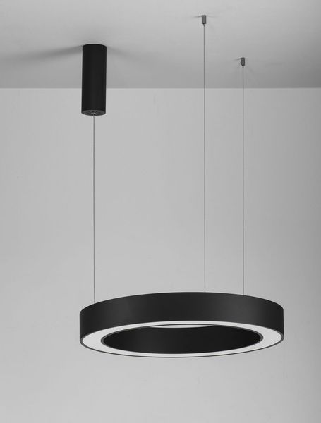 Nova Luce MORBIDO LED Pendelleuchte Schwarz 48W Steuerbare Lichtfarbe 200x60cm dimmbar 9345639