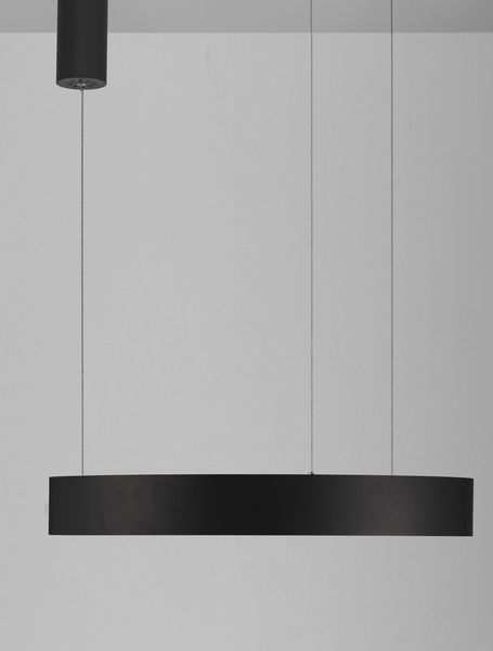 Nova Luce MORBIDO LED Pendelleuchte Schwarz 48W Steuerbare Lichtfarbe 200x60cm dimmbar 9345639