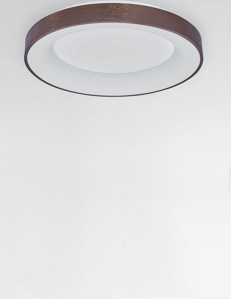 Nova Luce RANDO THIN LED Deckenleuchte Kaffeebraun 50W Warmweiss 9x60cm dimmbar 9353855