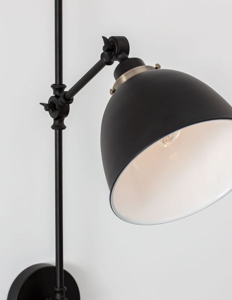 Nova Luce VIRGO Wandleuchte E27 Schwarz 16x27x44cm dimmbar 9420850