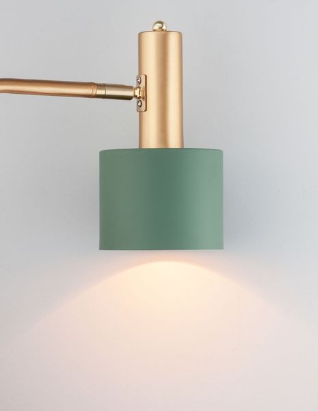 Nova Luce PAZ Stehlampe E27 Gold Mint 165x12,5cm 9426654