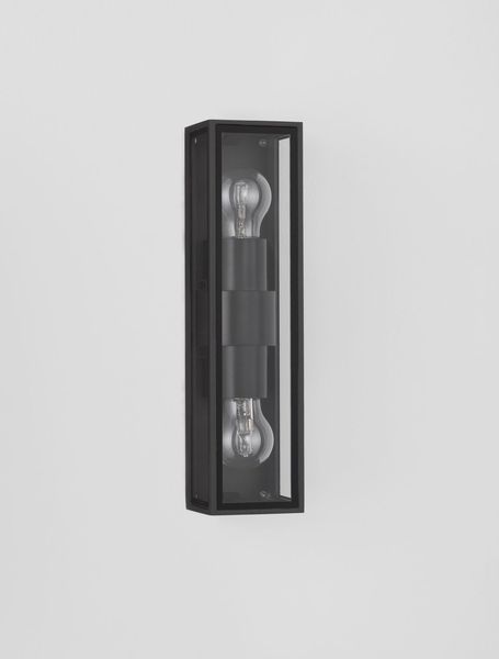 Nova Luce REGINA Wandleuchte E27 Anthrazit 2X12W IP65 8,6x9x34,8cm dimmbar 9492442