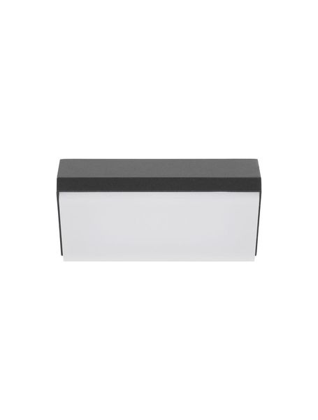 Nova Luce ZENON LED Wandleuchte Anthrazit 10W IP65 Warmweiss 18x7,5x9cm 9492610