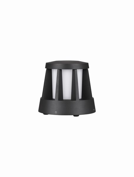 Nova Luce STARK LED Sockelleuchte Anthrazit 8,2W IP65 Warmweiss 16x16x14,6cm 9492660