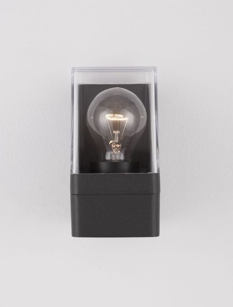 Nova Luce SELENA Wandleuchte E27 Anthrazit 12W IP65 8,5x9,8x16cm 9492740