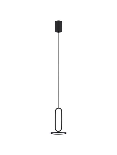 Nova Luce GEA LED Pendelleuchte Schwarz 8W Warmweiss 180x13cm 9501207