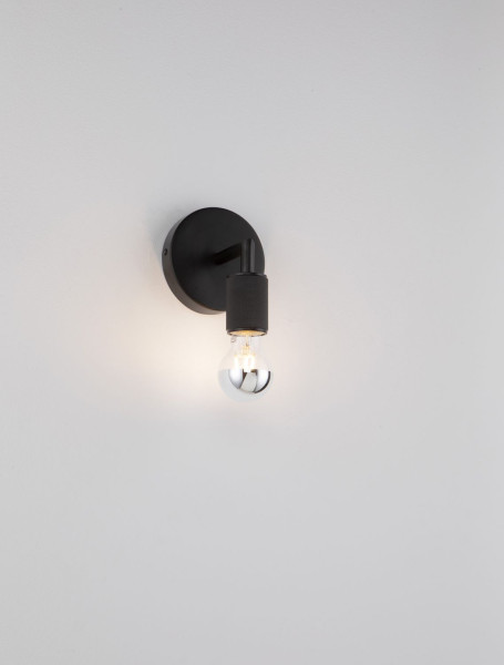 Nova Luce ROYAL Wandleuchte E27 Schwarz 12x12x15,5cm dimmbar 9501233