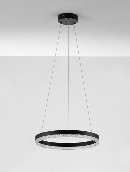 Nova Luce ADRIA LED Pendelleuchte Schwarz 23W Warmweiss 150x40cm dimmbar 9530225