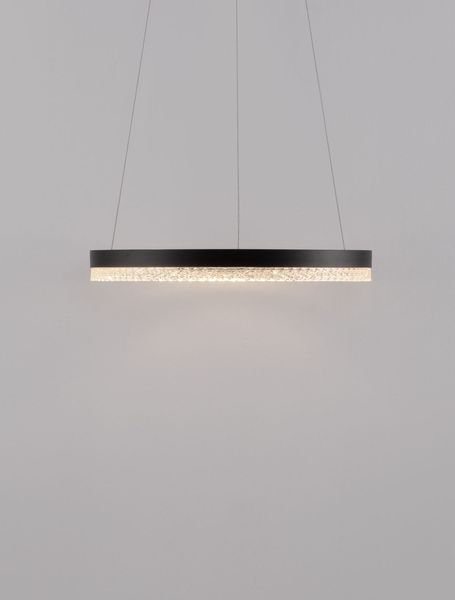 Nova Luce ADRIA LED Pendelleuchte Schwarz 23W Warmweiss 150x40cm dimmbar 9530225