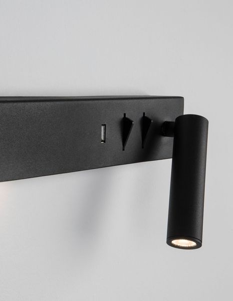 Nova Luce VIDA LED Wandleuchte Schwarz 8W Warmweiss 35x10x8cm 9533521