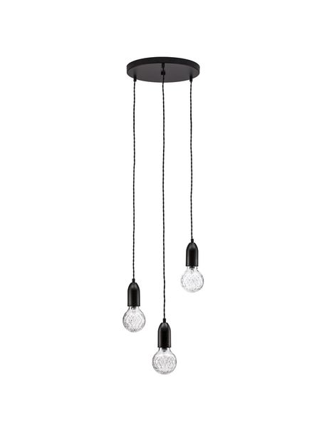 Nova Luce VEDA Pendelleuchte G9 3-fach Schwarz 150x30cm dimmbar 9536418