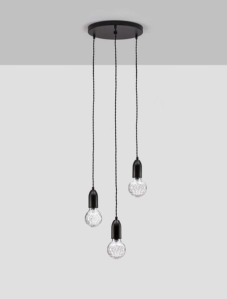 Nova Luce VEDA Pendelleuchte G9 3-fach Schwarz 150x30cm dimmbar 9536418