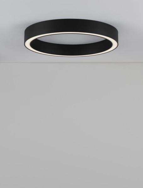 Nova Luce STING LED Deckenleuchte Schwarz 40W Warmweiss 60x4x7,8cm dimmbar 9558610