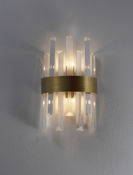Nova Luce CROWN Wandleuchte G9 Satin 18x9x30cm dimmbar 9695220