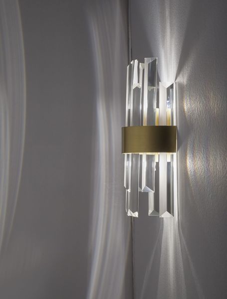 Nova Luce CROWN Wandleuchte G9 Satin 18x9x30cm dimmbar 9695220