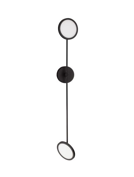 Nova Luce SCOPE LED Wandleuchte Schwarz 18,8W Warmweiss 100x10x120cm dimmbar 9695250