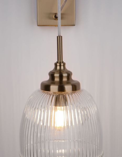 Nova Luce MOND Wandleuchte E14 Gold 18x27,5x40cm dimmbar 9738200