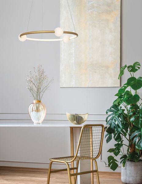 Nova Luce CELIA LED Pendelleuchte Satin 37W Warmweiss 120x64cm dimmbar 9820600