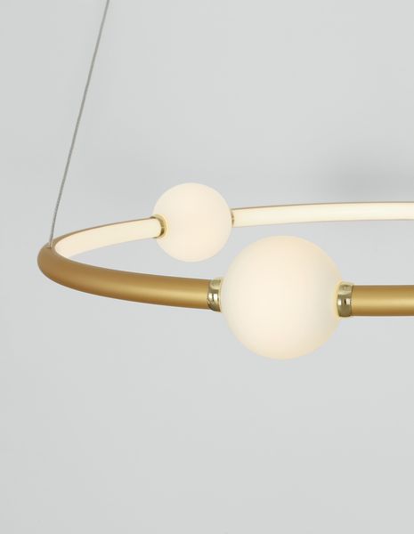 Nova Luce CELIA LED Pendelleuchte Satin 37W Warmweiss 120x64cm dimmbar 9820600