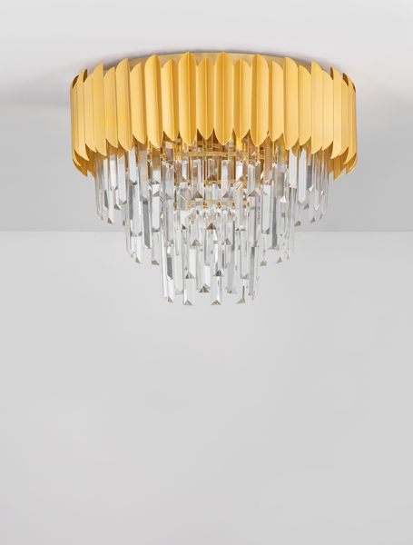 Nova Luce MAGNOLIA Deckenleuchte E14 6-fach Gold 39,5x50cm dimmbar 9824073