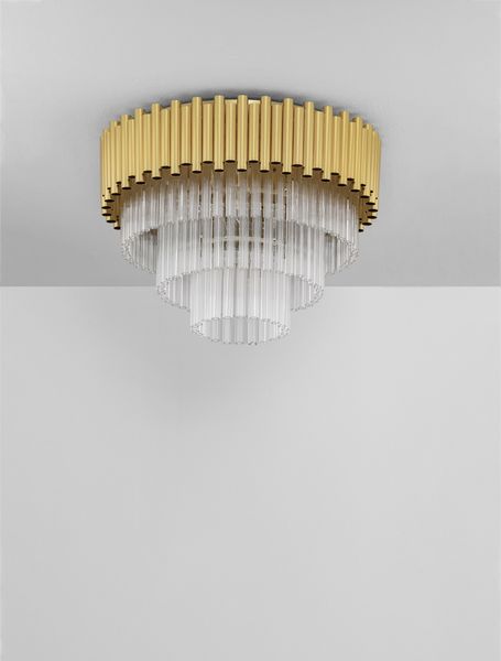 Nova Luce MAGNOLIA Deckenleuchte E14 6-fach Gold 35,5x50cm dimmbar 9824079