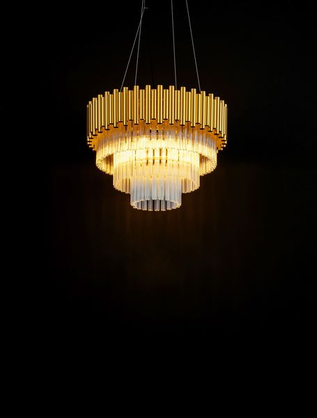 Nova Luce MAGNOLIA Pendelleuchte E14 6-fach Gold 120x50cm dimmbar 9824081
