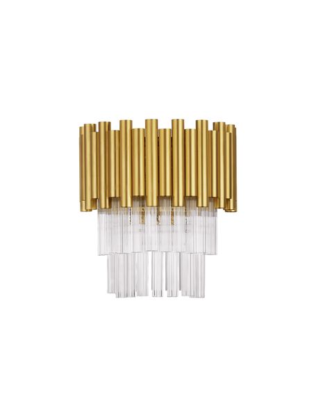 Nova Luce MAGNOLIA Wandleuchte E14 2-fach Gold 24x16,3x26,5cm dimmbar 9824082