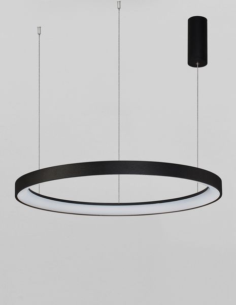 Nova Luce PERTINO LED Pendelleuchte Schwarz 61W Warmweiss 150x78cm dimmbar 9853686