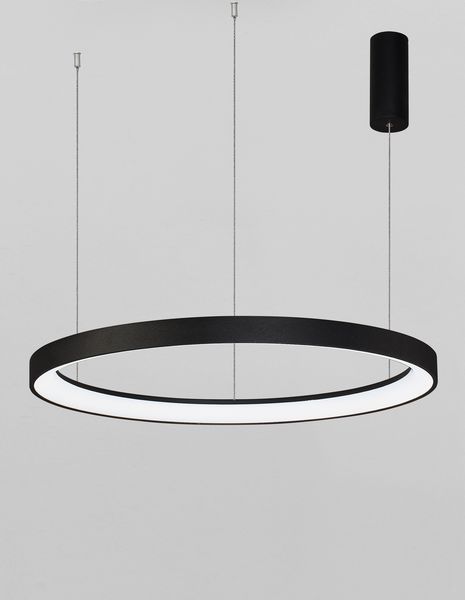 Nova Luce PERTINO LED Pendelleuchte Schwarz 61W Warmweiss 150x78cm dimmbar 9853686