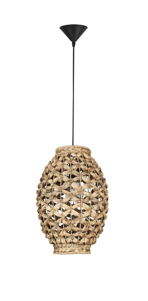 Nova Luce GRIFFIN Pendelleuchte E27 Braun 215x24,5cm dimmbar 9858748