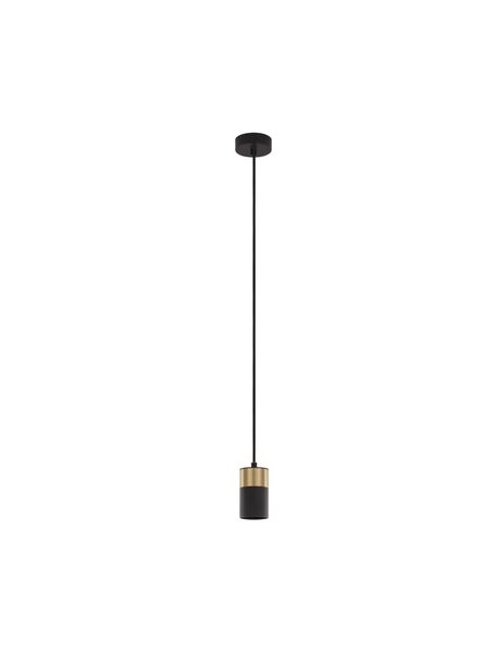Nova Luce PONGO Pendelleuchte GU10 Schwarz 160x5,6cm dimmbar 9911524
