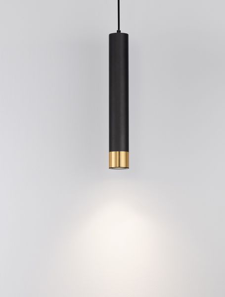 Nova Luce PICTO Pendelleuchte GU10 Schwarz-Gold 200x6cm dimmbar 9911530