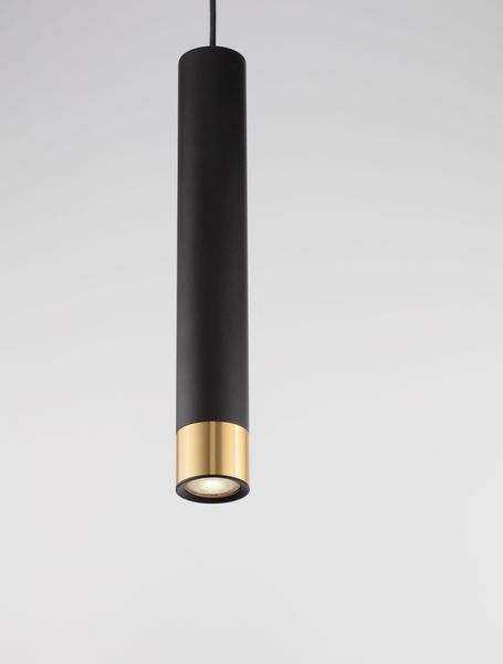 Nova Luce PICTO Pendelleuchte GU10 Schwarz-Gold 200x6cm dimmbar 9911530